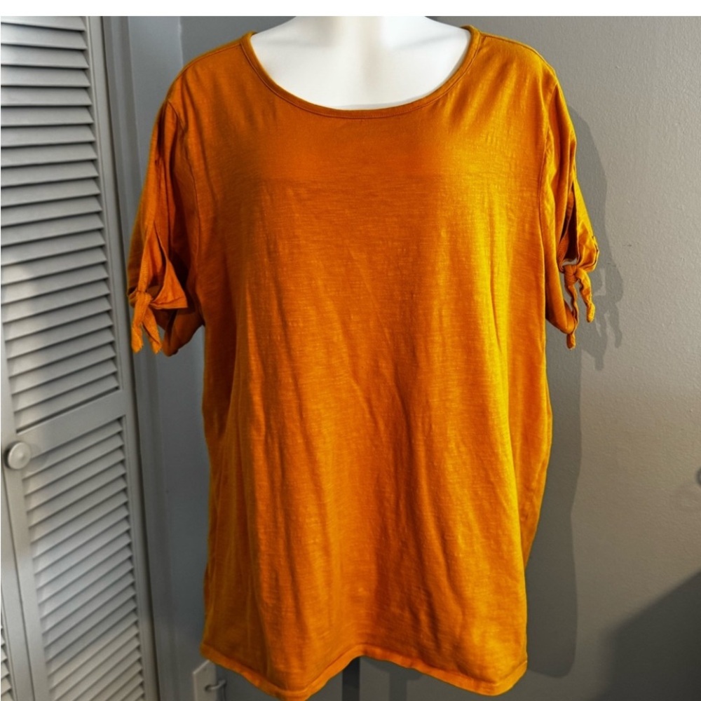 LOFT Orange Boxy Short Sleeve T-Shirt